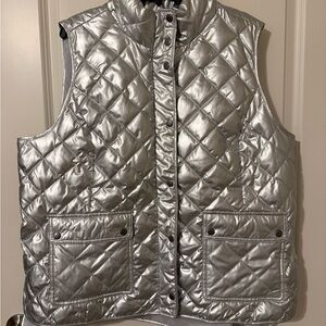 Talbots Metallic Quilted Vest 2X